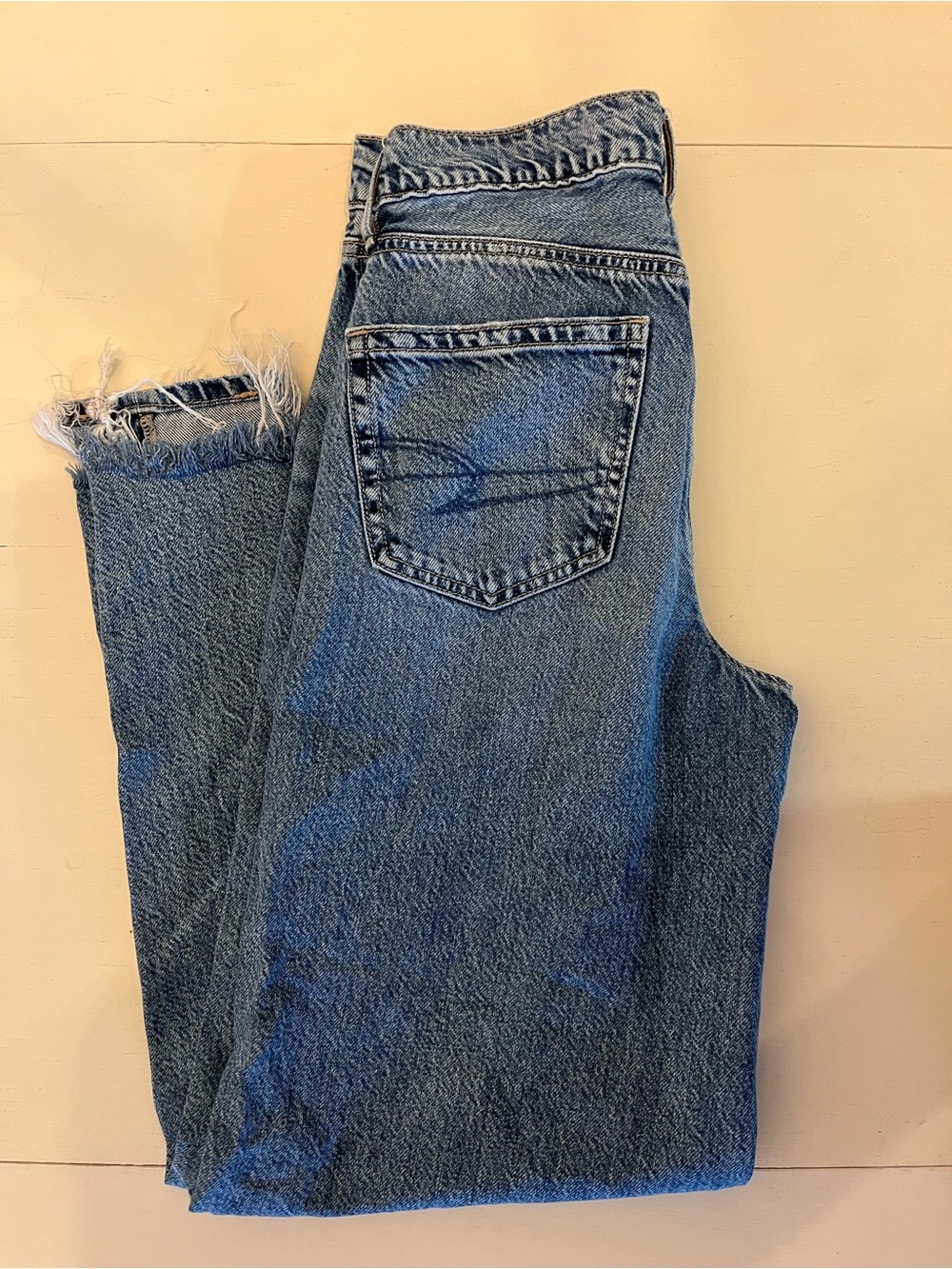 American Eagle Outfitters Blue Wide-Leg Jeans